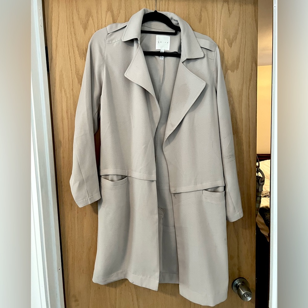 Leith Duster Coat in Beige